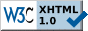 Icono de XHTML 1.0 Strict Válido del W3C
