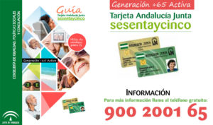Teléfono de información sobre la Tarjeta Andalucía Junta sesentaycinco.