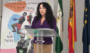 La consejera de Igualdad, Políticas Sociales y Conciliación, Rocío Ruiz, en la celebración del Día de las Personas con Discapacidad.