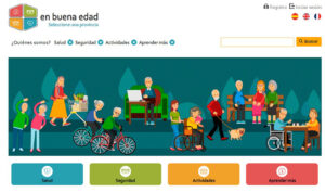Acceso a la plataforma 'En buena salud' de promoción del envejecimiento activo.