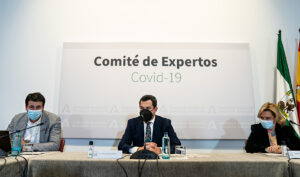 Moreno presidió el comité de expertos para analizar la situación de la pandemia de Covid-19 en Andalucía.