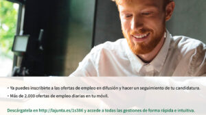 La app del SAE permite inscribirse en ofertas laborales desde el móvil.