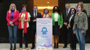 Rocío Ruiz en la inauguración de las IV Jornadas de Encuentro de Mujeres Sordociegas.