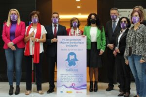 Rocío Ruiz en la inauguración de las IV Jornadas de Encuentro de Mujeres Sordociegas.